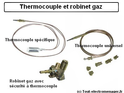 tout-electromenager.fr - Thermocouple et robinet gaz