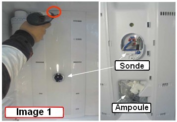 Remplacement carter Réfrigérateur américain Samsung.