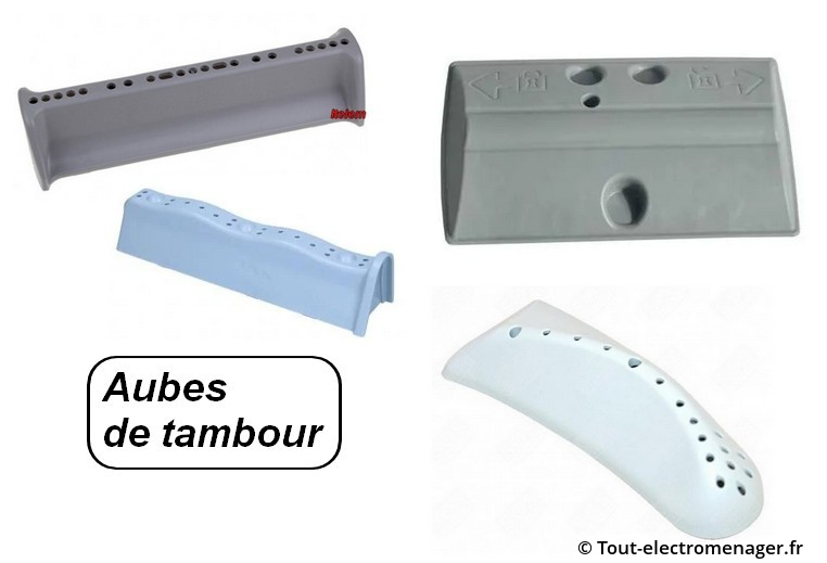 Aubes de tambour pour les Lave linge CANDY