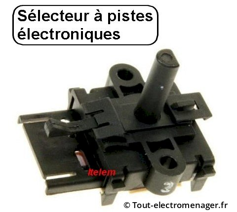 Sélecteur de fonction: four domestique doté d'électronique