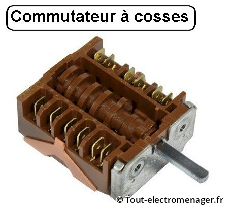 Commutateur à cosses: fours domestiques