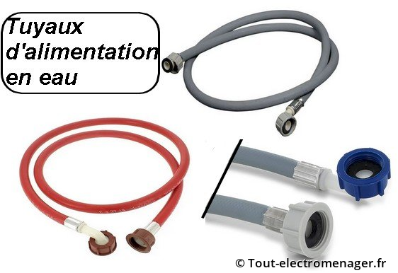 Tuyaux d'alimentation lave-linge et lave-vaisselle