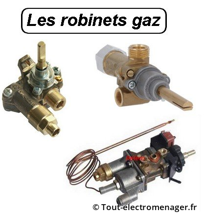 Les differents robinets gaz