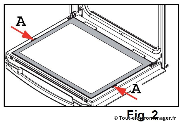 Déclipsage vitre porte four AS0005628