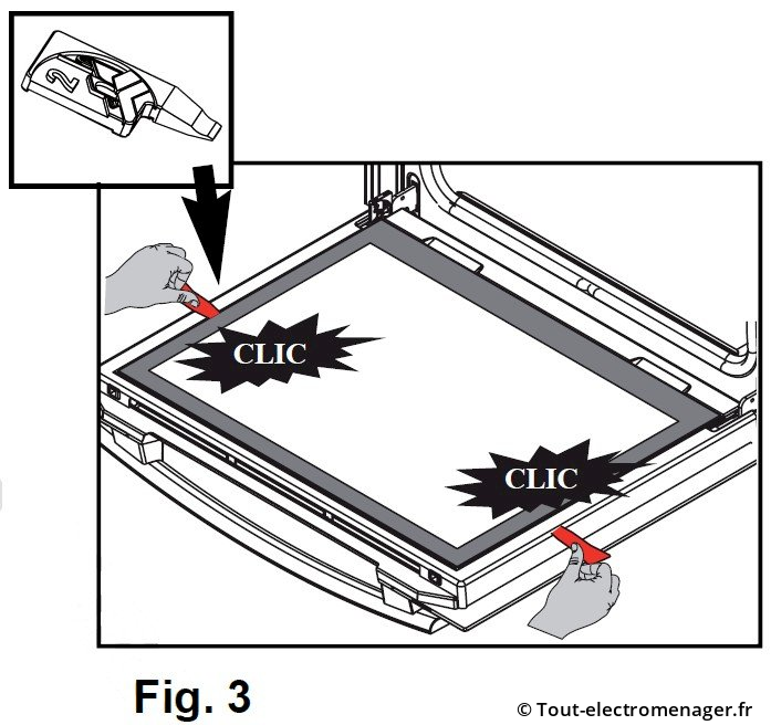 Extraction vitre porte four AS0005628