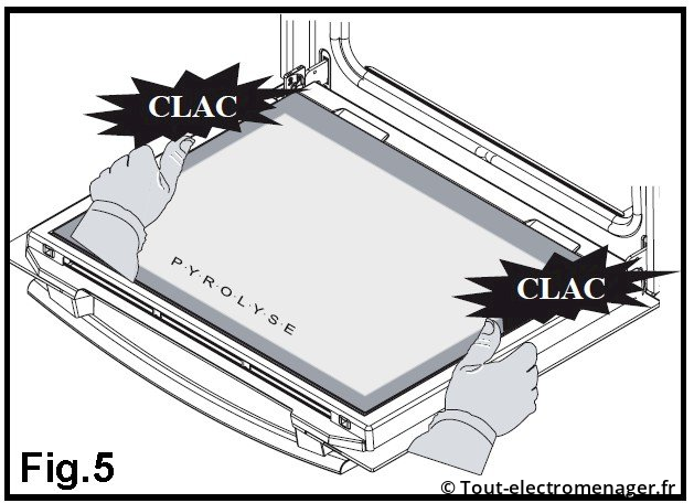 Remontage vitre porte four AS0005628