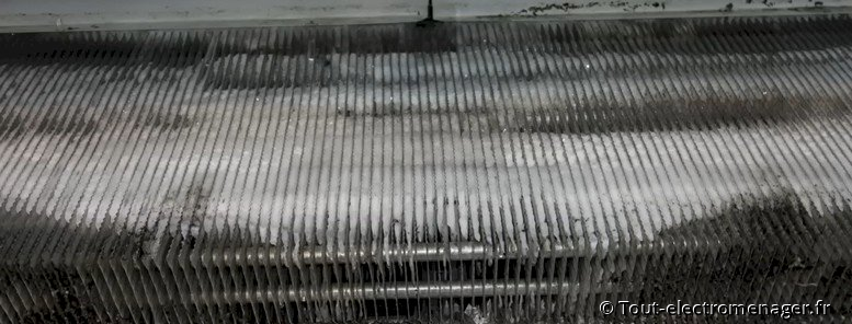 Armoire réfrigérée: Evaporateur pris en givre